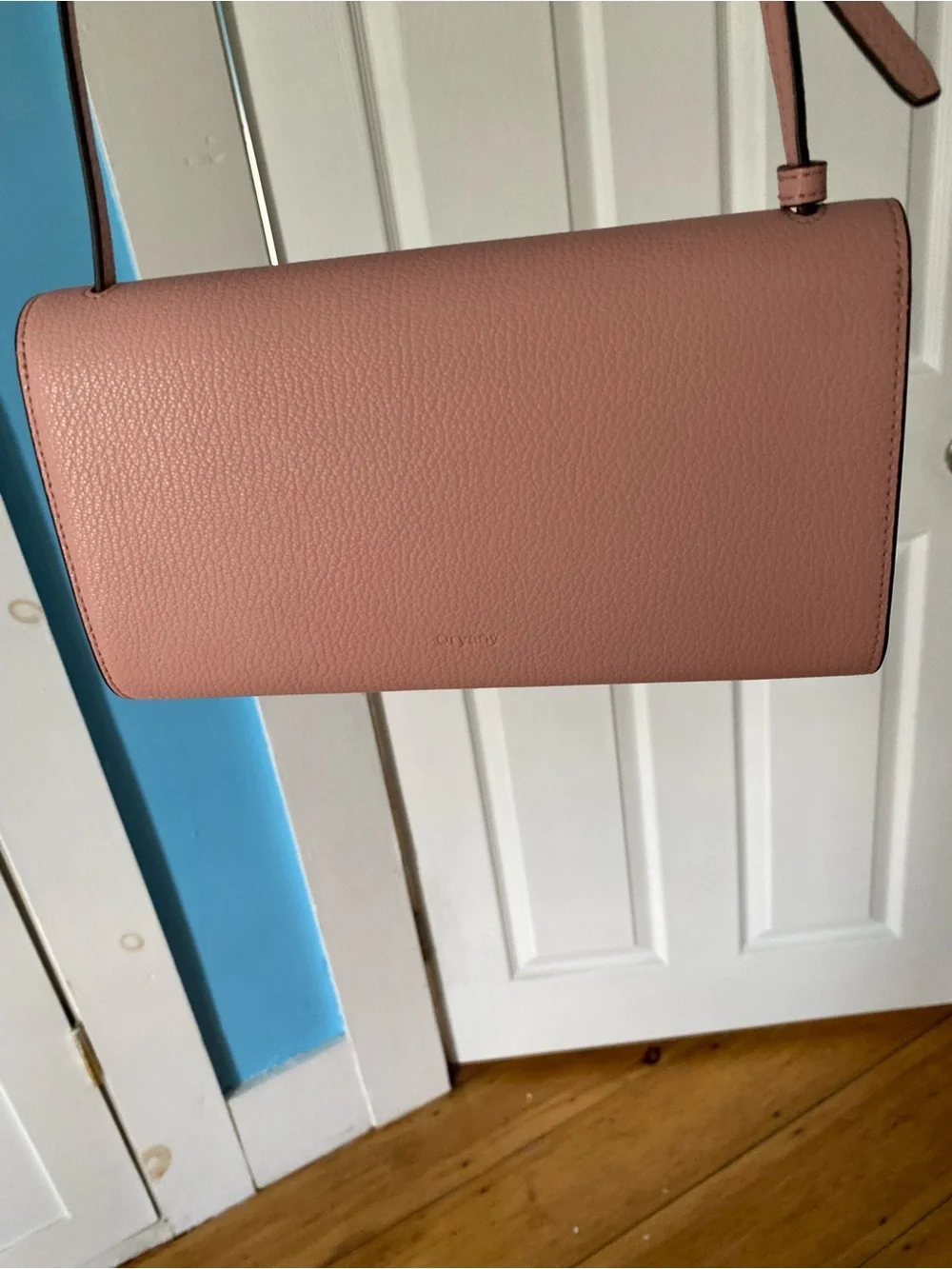 Oryany Blush Pink Leather Crossbody Clutch never used! Priced $149